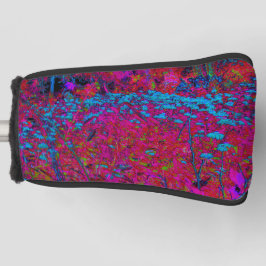 Psychedelische Lila Lily Blume Magenta Garden Golf Headcover