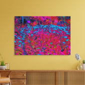 Psychedelische Lila Lily Blume Magenta Garden Leinwanddruck (Insitu (Wohnzimmer))