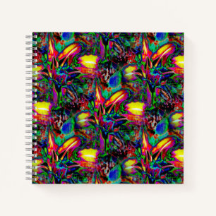 Psychedelische Lilien...... Notizblock