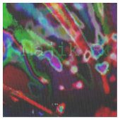 Psychedelische Lilien... Stoff (Nahaufnahme)