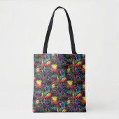 Psychedelische Lilien... Tasche (Vorderseite)