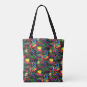 Psychedelische Lilien... Tasche (Rückseite)