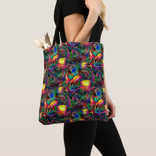 Psychedelische Lilien... Tasche (Von Nahem)