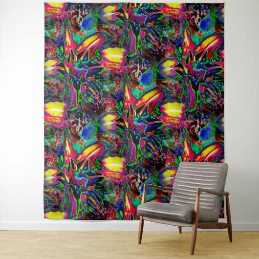 Psychedelische Lilien... Wandteppich (Beispiel)
