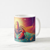 Psychedelische Lobster Art Kaffeetasse (VorderseiteRechts)