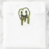 Psychedelische Logo-Aufkleber: Lemon-Limon Runder Aufkleber (Tasche)