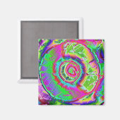 Psychedelische Malerei Magnet (Vorderseite/Rückseite)