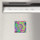 Psychedelische Malerei Magnet (In Situ (Geschirrspüler))