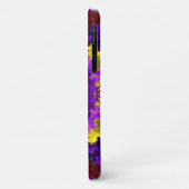 Psychedelische Mandala-Blume Gelb und Lila Case-Mate iPhone Hülle (Hinten/Links)