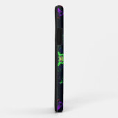 Psychedelische Mandala Blume Grün Lila und Gelb Case-Mate iPhone Hülle (Hinten/Rechts)