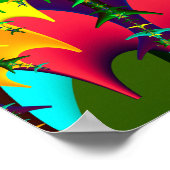 Psychedelische Mandelbrot Poster (Ecke)