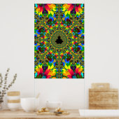 Psychedelische Mandelbrot Poster (Küche)