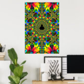 Psychedelische Mandelbrot Poster (Heimbüro)