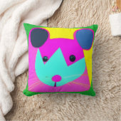 Psychedelische Maus auf Kinderzimmer Kissen (Decke)