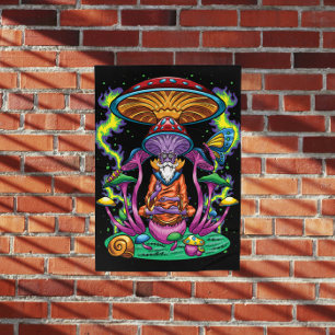Psychedelische Meditation Poster