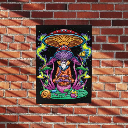 Psychedelische Meditation Poster