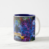 Psychedelische Meditation Visionäre Kunst Tasse (VorderseiteRechts)