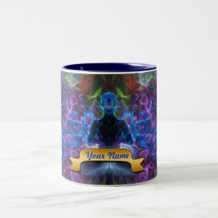 Psychedelische Meditation Visionäre Kunst Tasse