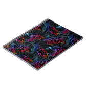 Psychedelische Meeresschildkröte: Boho Ocean Notizblock (Linke Seite)
