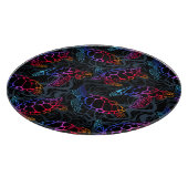 Psychedelische Meeresschildkröte: Boho Ocean Schneidebrett (Ecke)