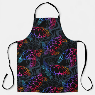 Psychedelische Meeresschildkröte: Boho Ocean Schürze
