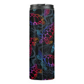 Psychedelische Meeresschildkröte: Boho Ocean Thermosbecher (Rückseite)