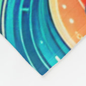 "Psychedelische Meereswellen" Fleecedecke (Ecke)