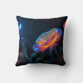 Psychedelische Mohnblüte Kissen (Rückseite)