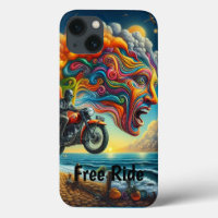 Psychedelische Motorrad-Dreamscape