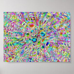 Psychedelische Muscheln Poster