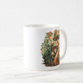 Psychedelische Mushroom Fantasy Art Kaffeetasse (VorderseiteRechts)
