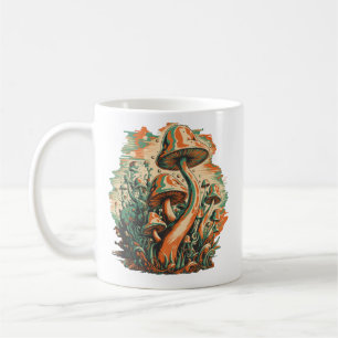 Psychedelische Mushroom Fantasy Art Kaffeetasse