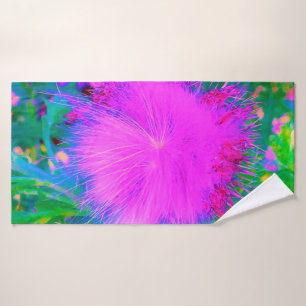 Psychedelische Natur Ultra-Violet Lila Milkweed Badehandtuch