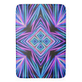 Psychedelische Neon-Abstract-Explosion Badematte (Vorderseite Vertikal)