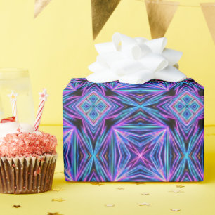 Psychedelische Neon-Abstract-Explosion Geschenkpapier