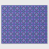 Psychedelische Neon-Abstract-Explosion Geschenkpapier (Flach)