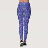 Psychedelische Neon-Abstract-Explosion Leggings (Rückseite)