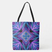 Psychedelische Neon-Abstract-Explosion Tasche (Vorderseite)