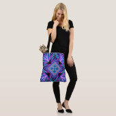 Psychedelische Neon-Abstract-Explosion Tasche (Am Model)
