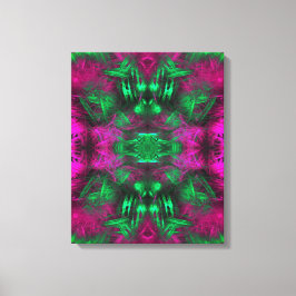 Psychedelische Neon-Energie-Fraktal-Kunst Leinwanddruck
