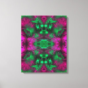 Psychedelische Neon-Energie-Fraktal-Kunst Leinwanddruck