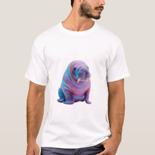Psychedelische Neon-Galaktische Walross-Männer T-Shirt