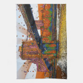 Psychedelische NYC: Brooklyn Bridge #1 Handtuch (Vertikal)