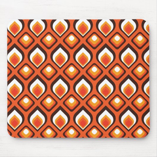Psychedelische Orange Mousepad (Vorne)