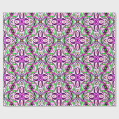 Psychedelische Orchideen und Herzen... Geschenkpapier (Flach)