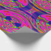 Psychedelische Owls....... Geschenkpapier (Ecke)