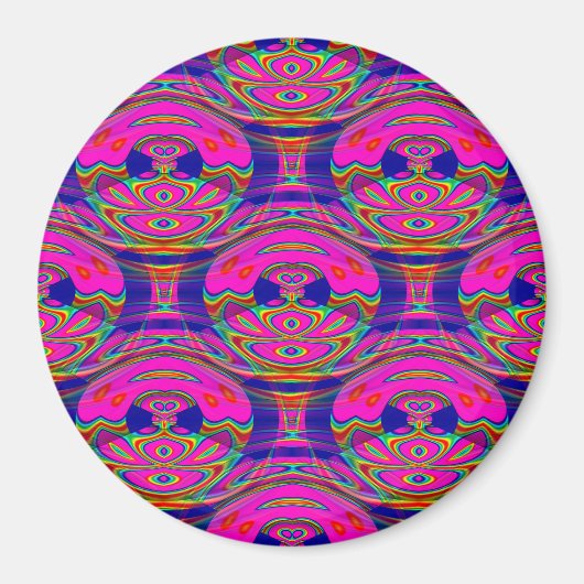 Psychedelische Owls....... Magnet (Vorne)