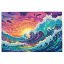 Psychedelische Ozeanwellen