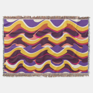 Psychedelische Ozeanwellen-Decke Decke
