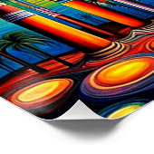 Psychedelische Palmen 5 Poster (Ecke)